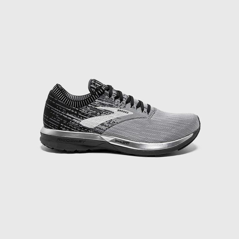 Brooks Ricochet Israel - Men's Road Running Shoes - Grey (72869-CHLG)